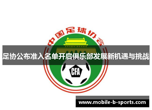 足协公布准入名单开启俱乐部发展新机遇与挑战